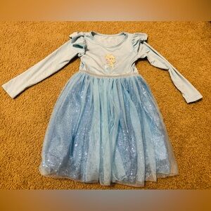 Disney Frozen Elsa Girls 5T Dress - Light Blue with Sequins